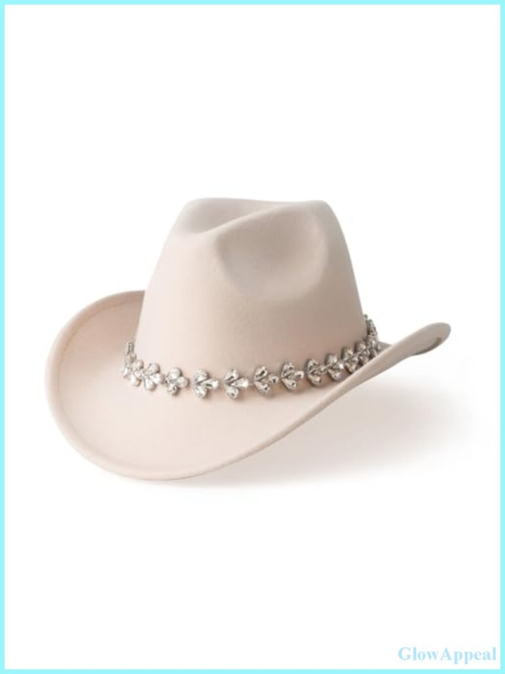 Rhinestone Cowboy Hat for Women - Adjustable Western Party